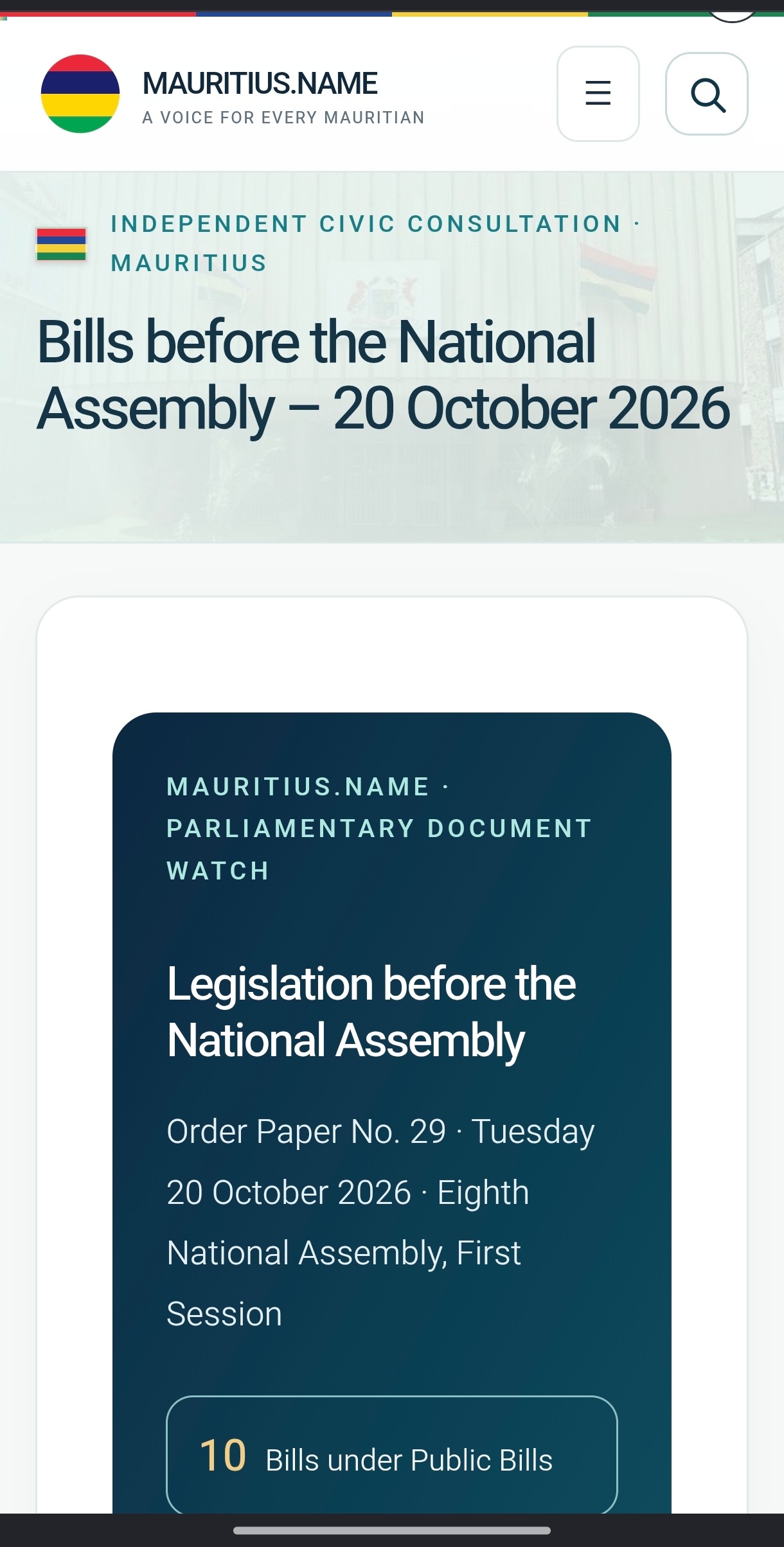 Projets de loi inscrits à l'Assemblée nationale