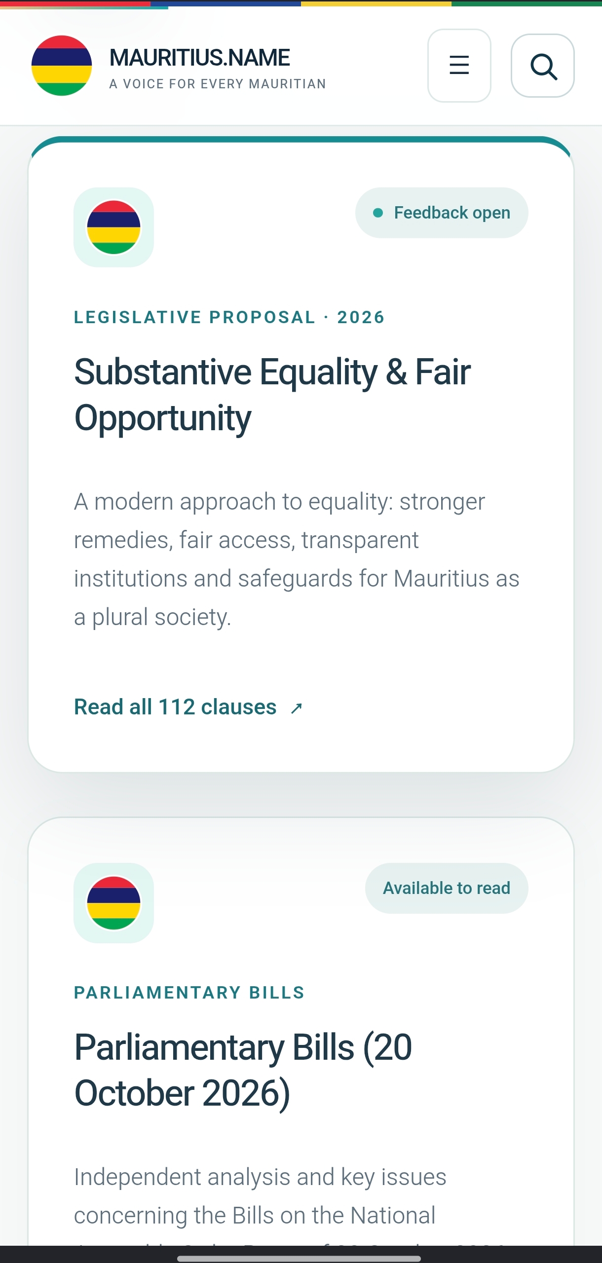 Proposition pour l'égalité réelle et les chances